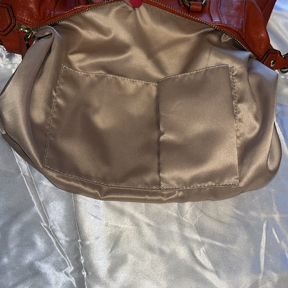 Coach Leather Ashley Burnt Orange convertible Bag W/ Hang tag EUC - Picture 7 of 14